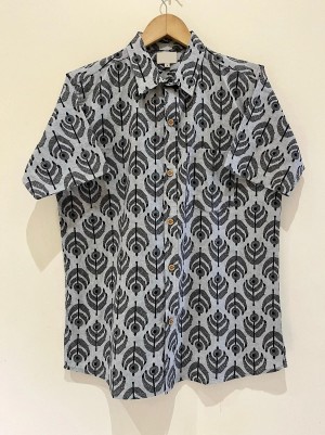 Latest Exclusive Printed Cottan Gray Shirt